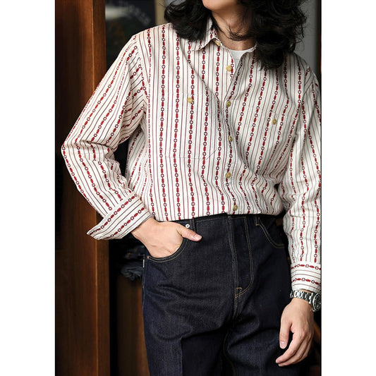 NAVAJO PRINT CORDUROY SHIRT (ZF0046) - Nttitudoo MFG