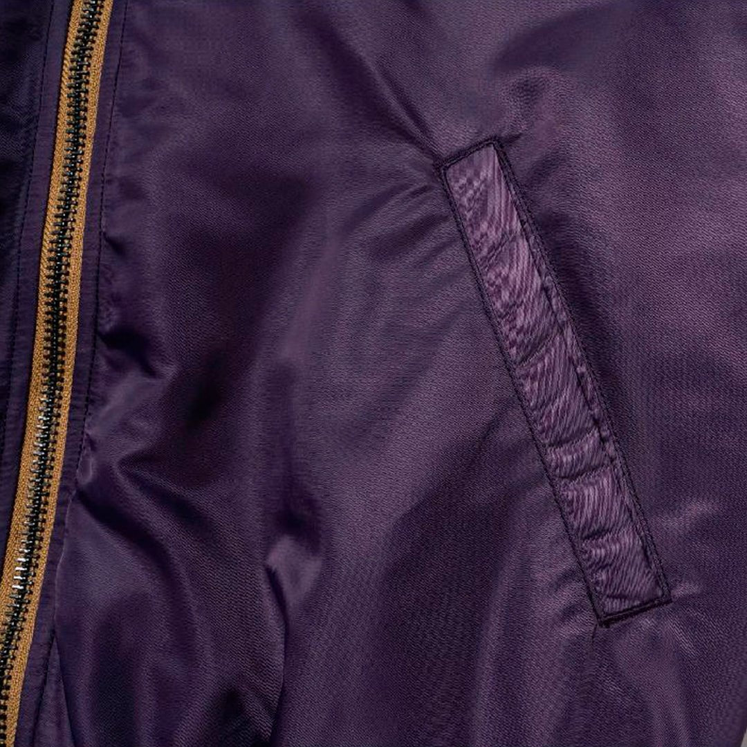 OSAKA PURPLE MA - 1 BOMBER JACKET (DR0140) - Nttitudoo MFG