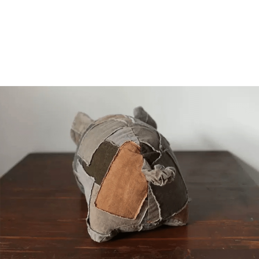 PLANT - DYED BORO「LUCKY PIGGY」DOLL (BB0001) - Nttitudoo MFG