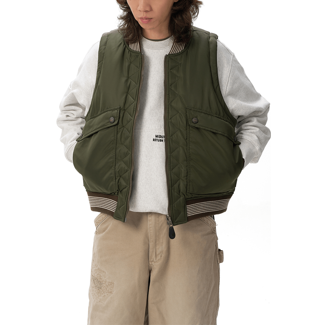 REVERSIBLE 3M® THINSULATE MA - 1 VEST (DR0176) - Nttitudoo MFG