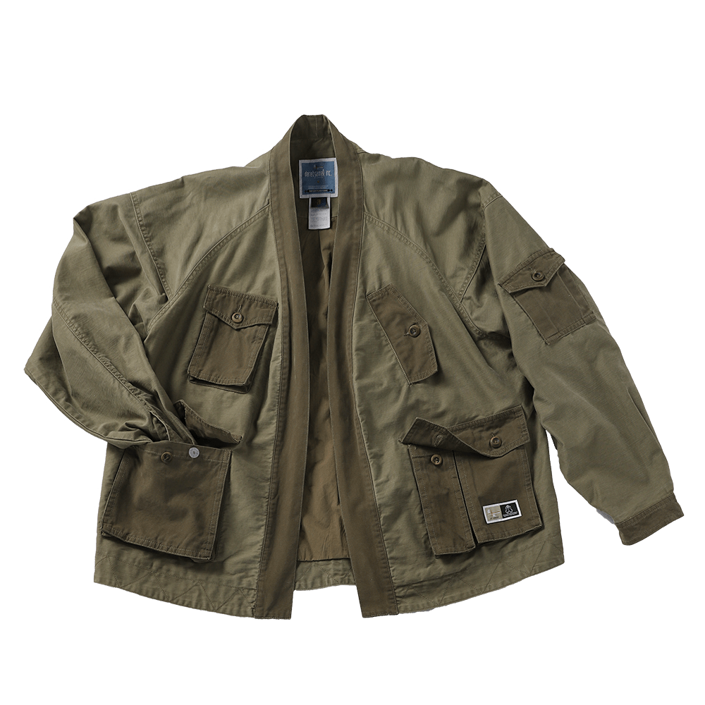 「SABISHI NENRIN」AWA‑KAGA OVER SMOCK (DR0069) - Nttitudoo MFG