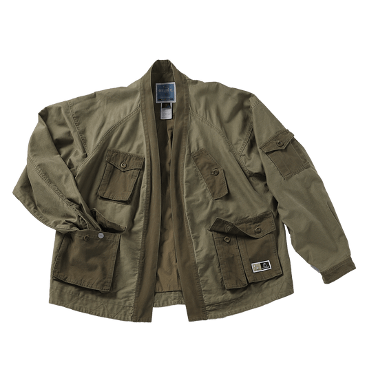 「SABISHI NENRIN」AWA‑KAGA OVER SMOCK (DR0069) - Nttitudoo MFG