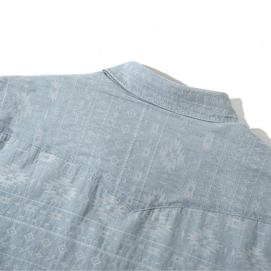 「TRIBE'S GLORY」JACQUARD SHIRT (DR0119) - Nttitudoo MFG
