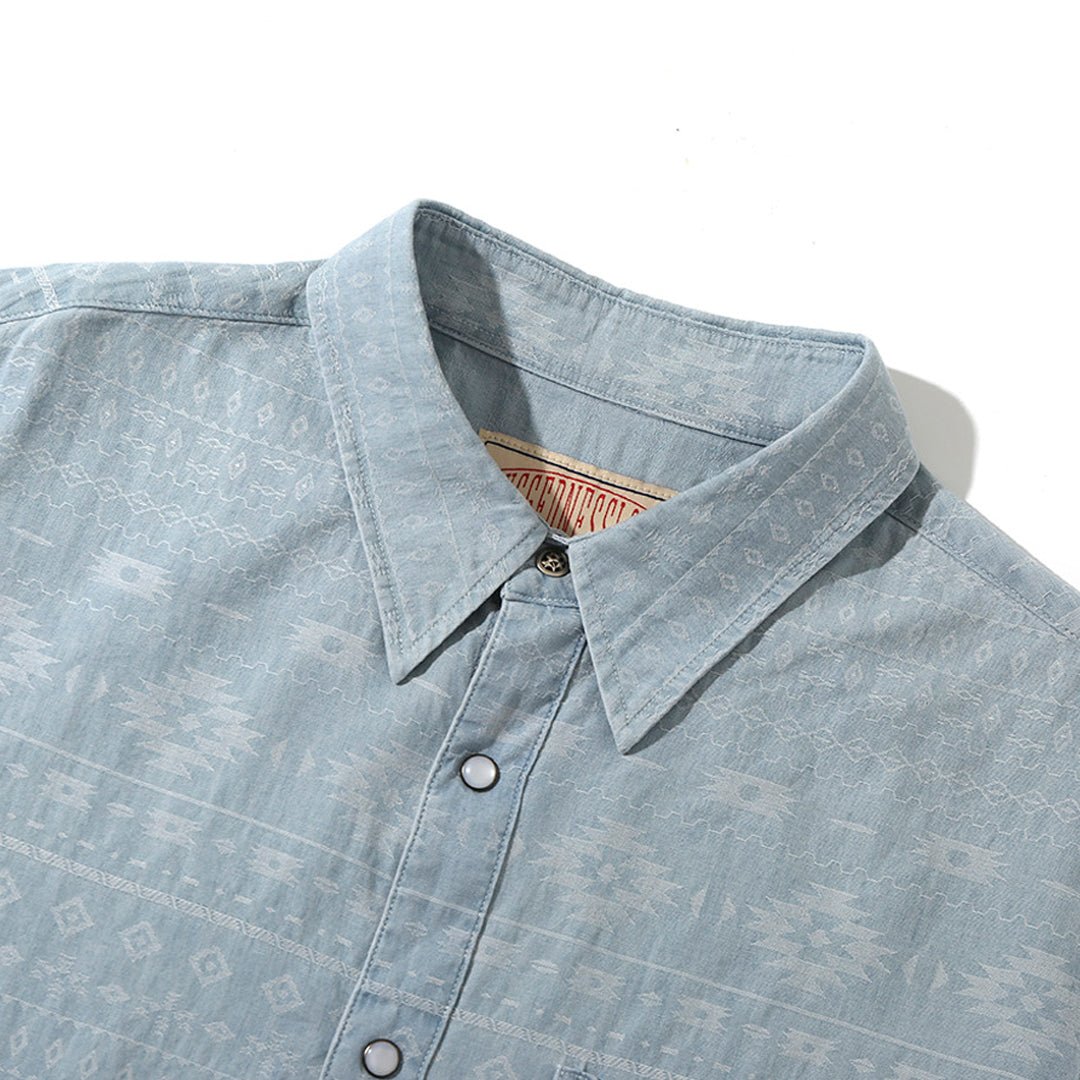 「TRIBE'S GLORY」JACQUARD SHIRT (DR0119) - Nttitudoo MFG