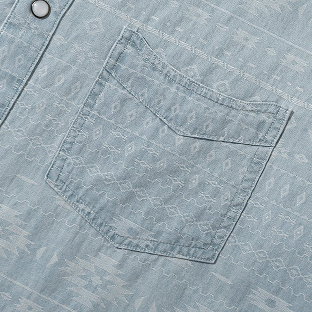 「TRIBE'S GLORY」JACQUARD SHIRT (DR0119) - Nttitudoo MFG