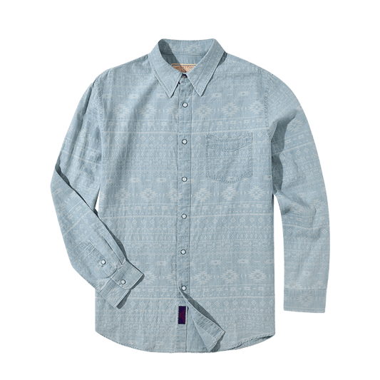 「TRIBE'S GLORY」JACQUARD SHIRT (DR0119) - Nttitudoo MFG