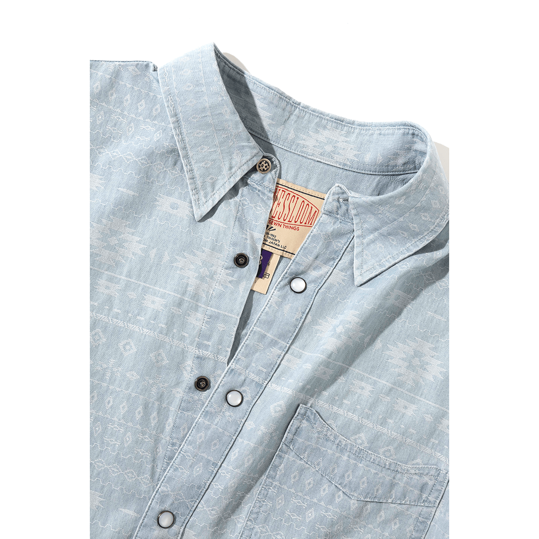 「TRIBE'S GLORY」JACQUARD SHIRT (DR0119) - Nttitudoo MFG