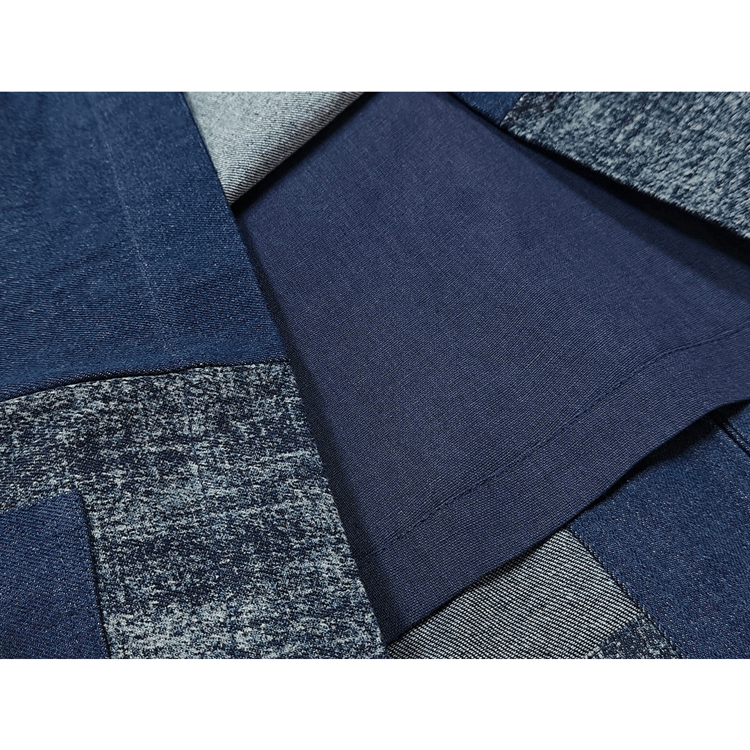 「TSUKUYOMI」INDIGO WABASH HAORI JACKET (DR0197) - Nttitudoo MFG