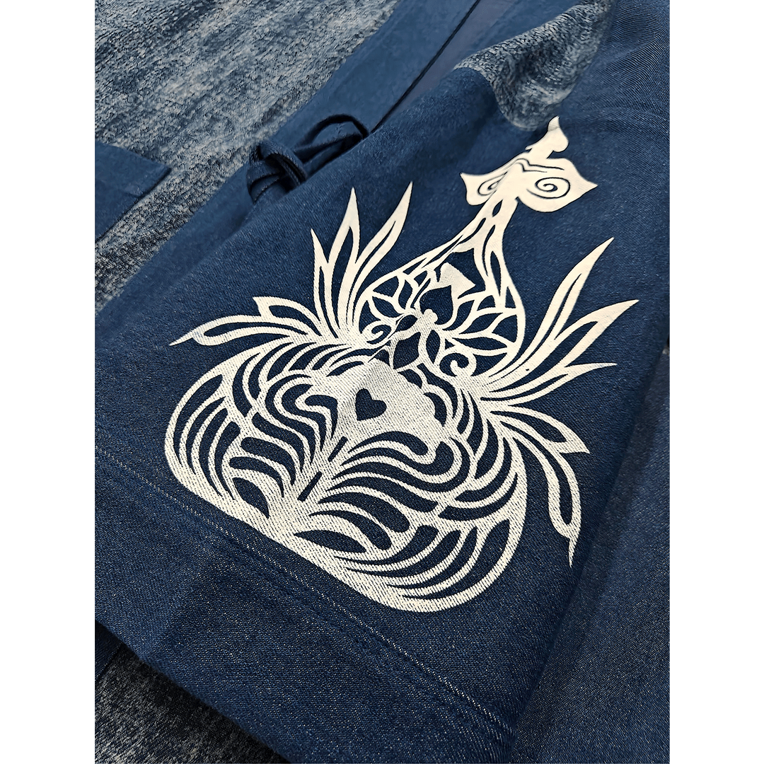 「TSUKUYOMI」INDIGO WABASH HAORI JACKET (DR0197) - Nttitudoo MFG