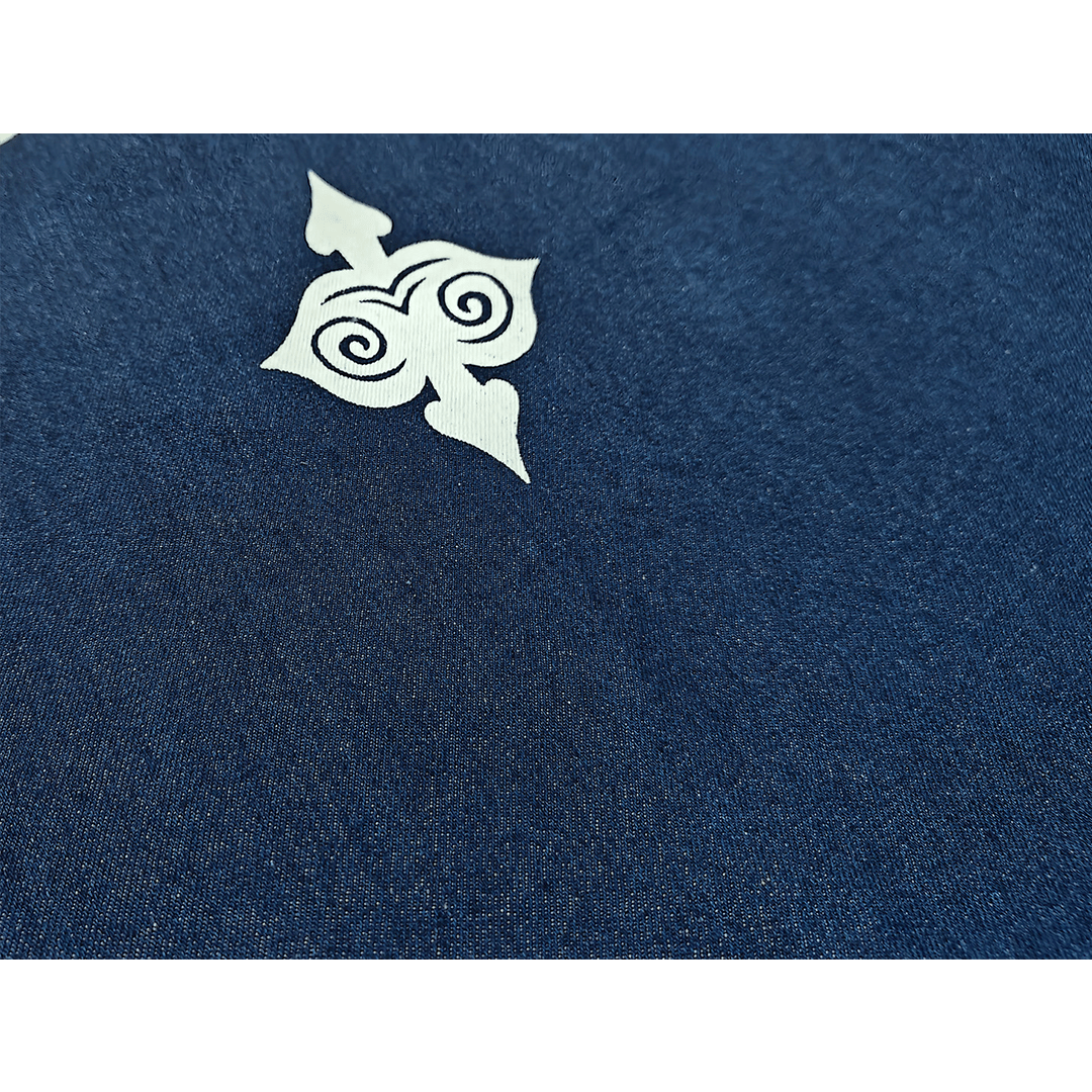 「TSUKUYOMI」INDIGO WABASH HAORI JACKET (DR0197) - Nttitudoo MFG