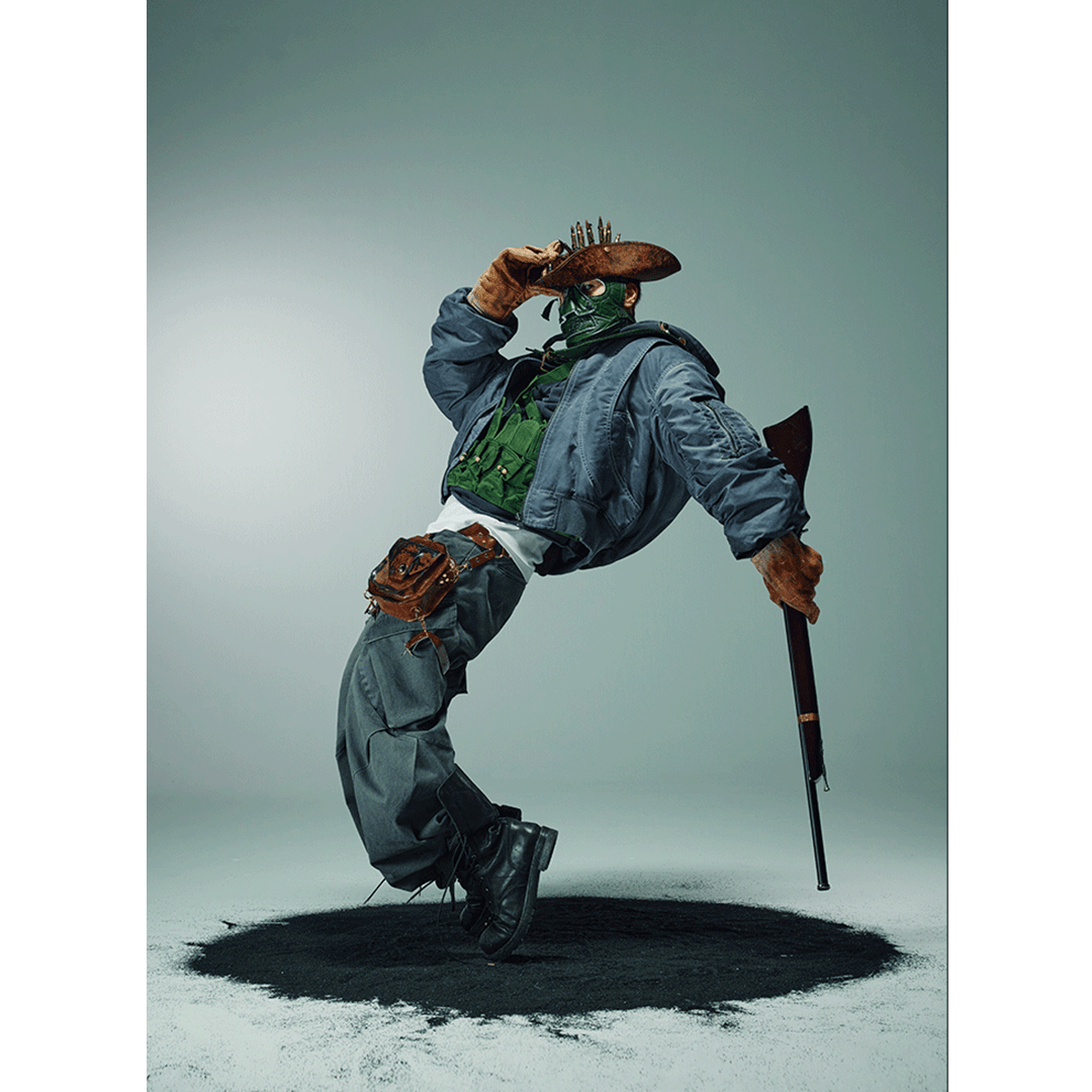 「VIVE Le 8 mai」GEOMETRIC BOMBER JACKET (DR0163) - Nttitudoo MFG