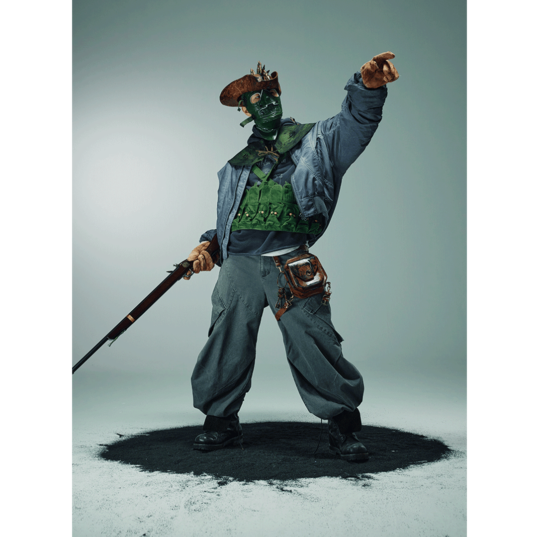 「VIVE Le 8 mai」GEOMETRIC BOMBER JACKET (DR0163) - Nttitudoo MFG