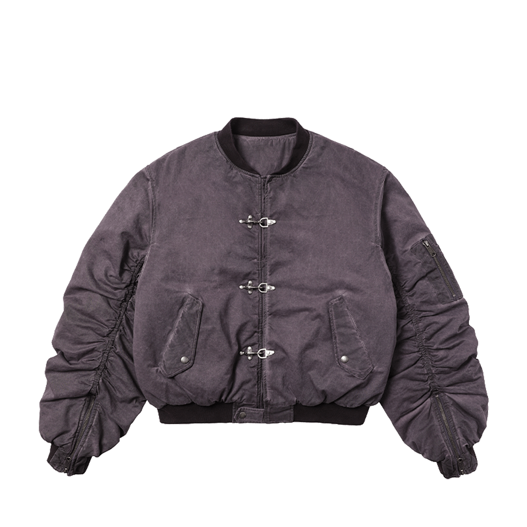 「VIVE Le 8 mai」GEOMETRIC FLIGHT JACKET (DR0164) - Nttitudoo MFG