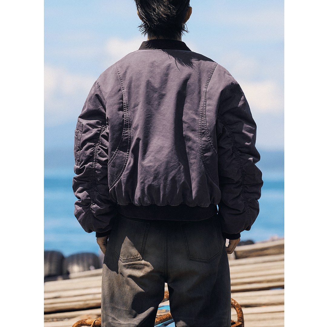 「VIVE Le 8 mai」GEOMETRIC FLIGHT JACKET (DR0164) - Nttitudoo MFG