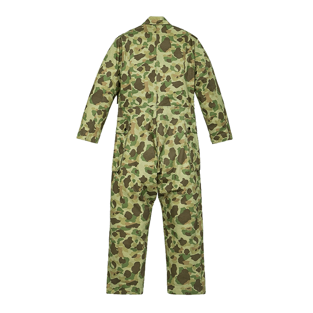 WW II US ARMY TANK ENGINEER DUCK HUNTING CAMOUFLAGE JUMPSUIT (DR0007) - Nttitudoo MFG