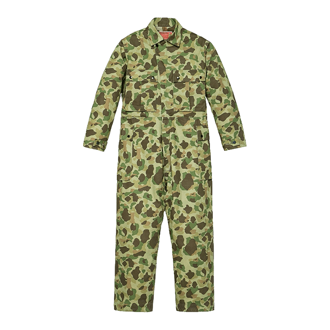 WW II US ARMY TANK ENGINEER DUCK HUNTING CAMOUFLAGE JUMPSUIT (DR0007) - Nttitudoo MFG