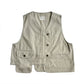 1970'S RETRO FRENCH BLACKSMITH WORKWEAR CANVAS VEST (#SZ0004) - Nttitudoo MFG