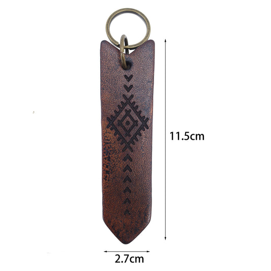 AMERICAN RETRO GENUINE LAETHER CAR KEYCHAIN (OS0002) - Nttitudoo MFG