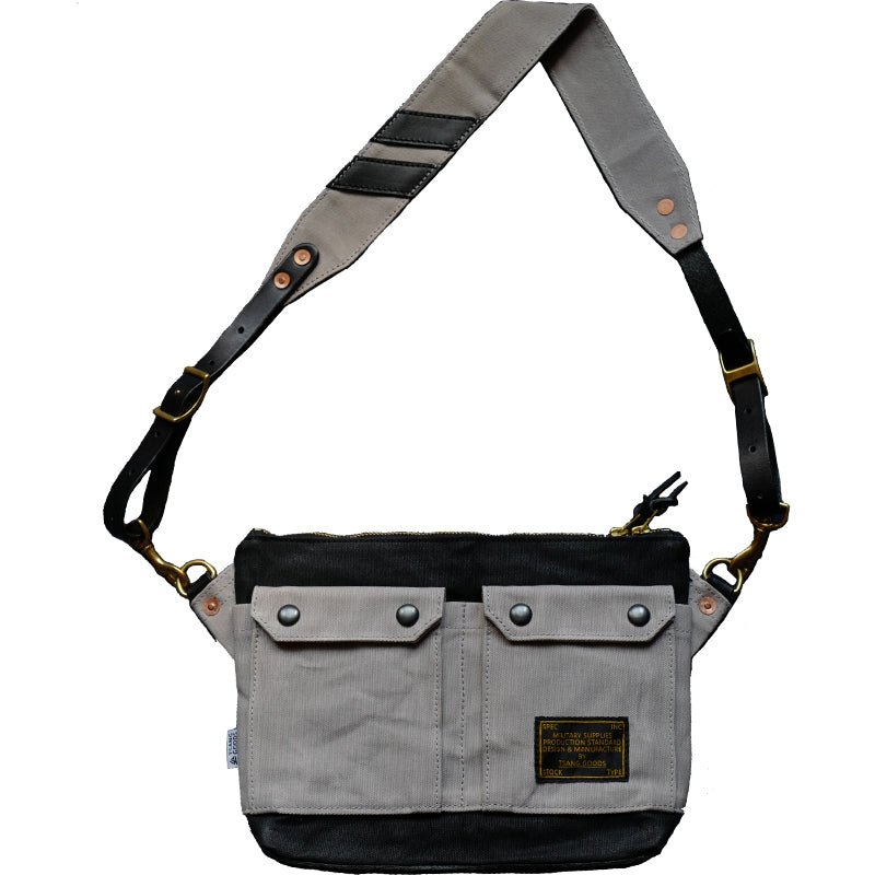 AMERICAN RETRO HANDMADE OIL-WAX CANVAS CROSSBODY MEDIUM BAG (TG0009) - Nttitudoo MFG