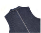 AMERICAN RETRO SELVEDGE INDIGO DENIM FOLDING COLLAR HUNTING VEST (#BR0001) - Nttitudoo MFG