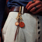 AMERICAN RETRO SILVER COIN & LEATHER TASSEL KEYCHAIN (OS0003) - Nttitudoo MFG