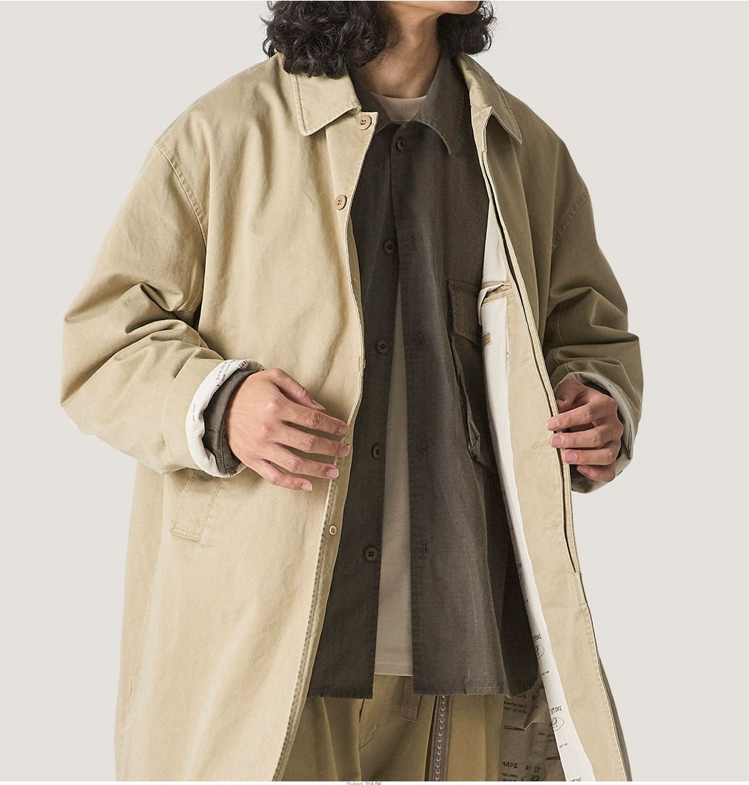 DISTRESSED BALMACAAN COAT (#UT0003) - Nttitudoo MFG