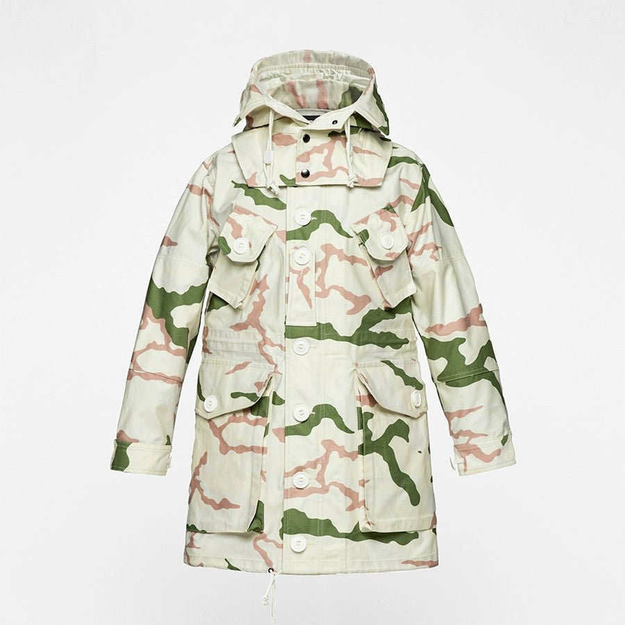 【LIMITED EDITION 】ALPINE PHANTOM SNOW CAMOUFLAGE PRIMALOFT® COMMANDERS COAT (VM0013) - Nttitudoo MFG