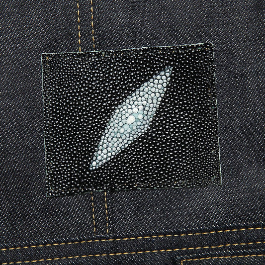 【LIMITED EDITION】 "DRAGON MANTRA" JAPANESE RETRO AIZOME DYEING SELVEDGE DENIM JACKET(VM0010) - Nttitudoo MFG