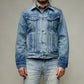 【LIMITED EDITION】 "DUAL VECTOR FOIL" STITCH-EMB ONEWASH SELVEDGE DENIM BOXER JACKET(VM0004) - Nttitudoo MFG