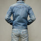 【LIMITED EDITION】 "DUAL VECTOR FOIL" STITCH-EMB ONEWASH SELVEDGE DENIM BOXER JACKET(VM0004) - Nttitudoo MFG