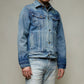 【LIMITED EDITION】 "DUAL VECTOR FOIL" STITCH-EMB ONEWASH SELVEDGE DENIM BOXER JACKET(VM0004) - Nttitudoo MFG