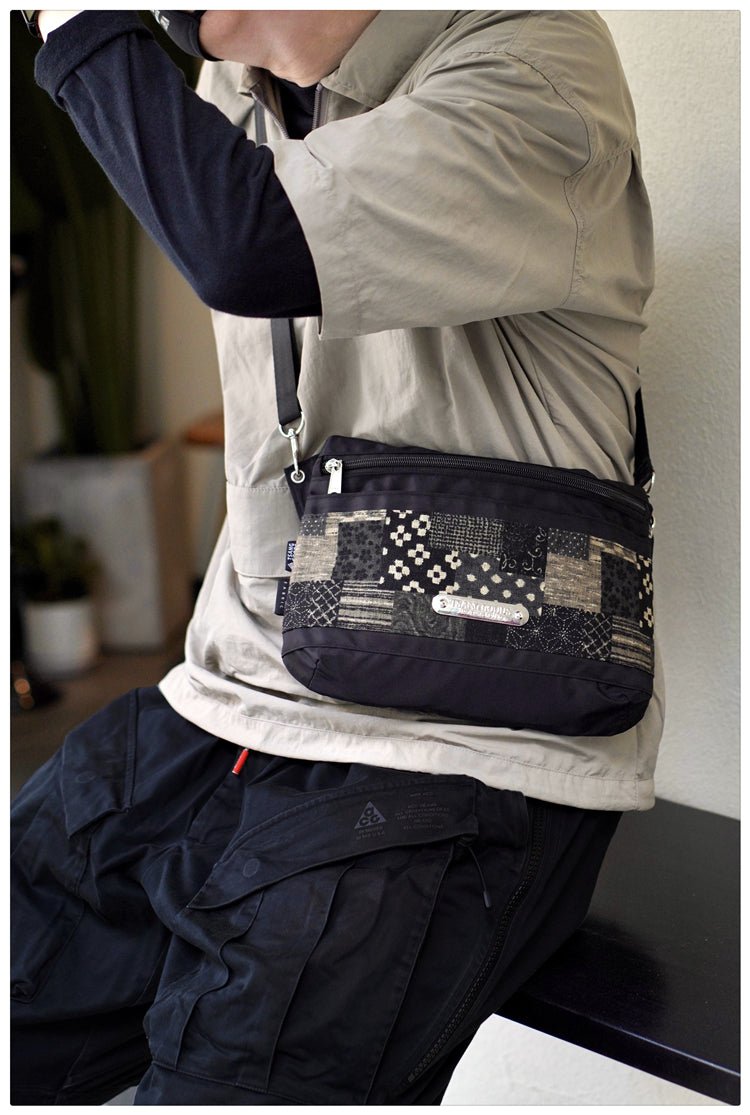 【LIMITED EDITION】 JAPANESE BORO X CORDURA NYLON SHOULDER BAG (TG0005) - Nttitudoo MFG