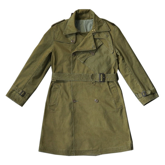 【LIMITED EDITION / JAPANESE MARKET VERSION】RARE REMASTERED 1940'S WW II BRITISH MILITARY TRENCH COAT (#OM0002) - Nttitudoo MFG