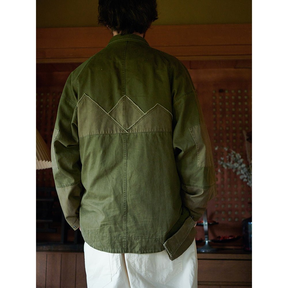 【LIMITED EDITION · OKAYAMA VERSION】PATCHWORK-MILITARY-REMASTERED KIMONO DP-3 JACKET (TS0001) - Nttitudoo MFG