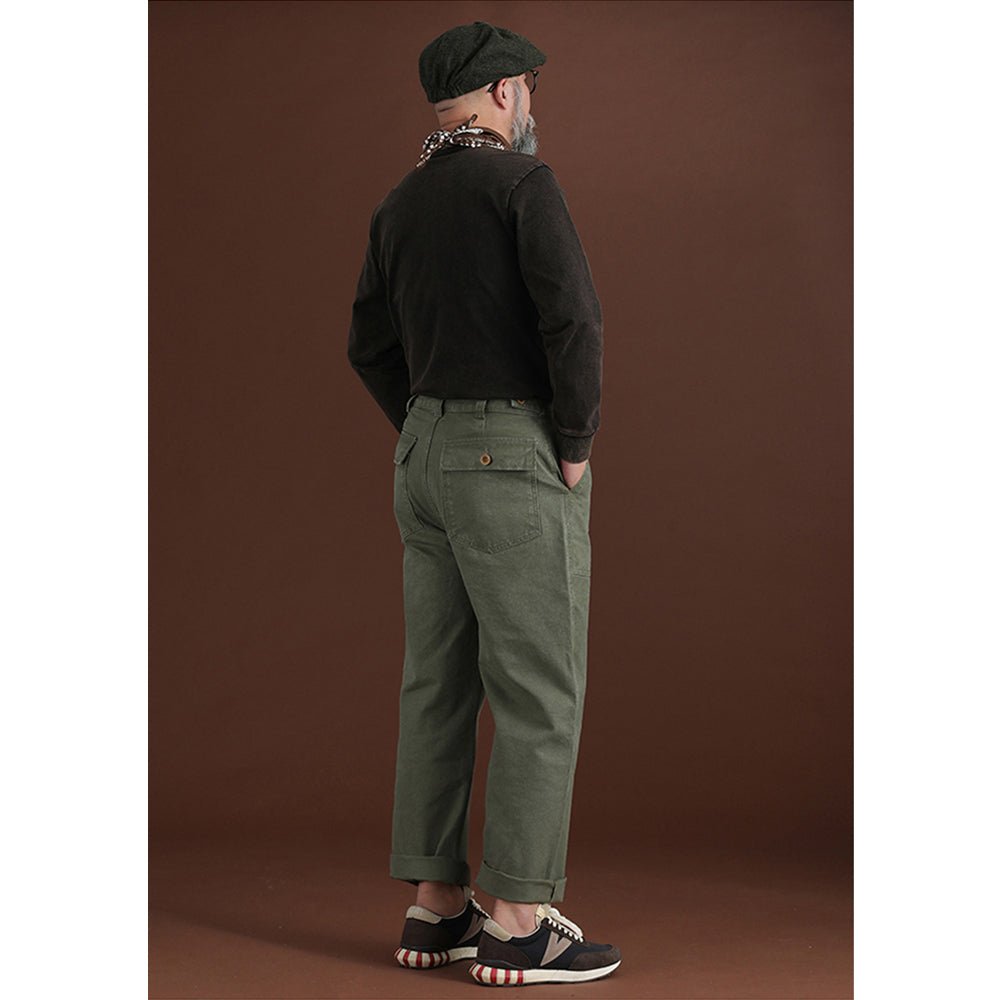 【LIMITED EDITION · OKAYAMA VERSION】RARE REMASTERED 1970'S FRENCH AIR FORCE TR-23 MILITARY PANTS (OM0021) - Nttitudoo MFG