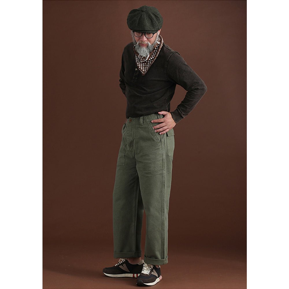 【LIMITED EDITION · OKAYAMA VERSION】RARE REMASTERED 1970'S FRENCH AIR FORCE TR-23 MILITARY PANTS (OM0021) - Nttitudoo MFG