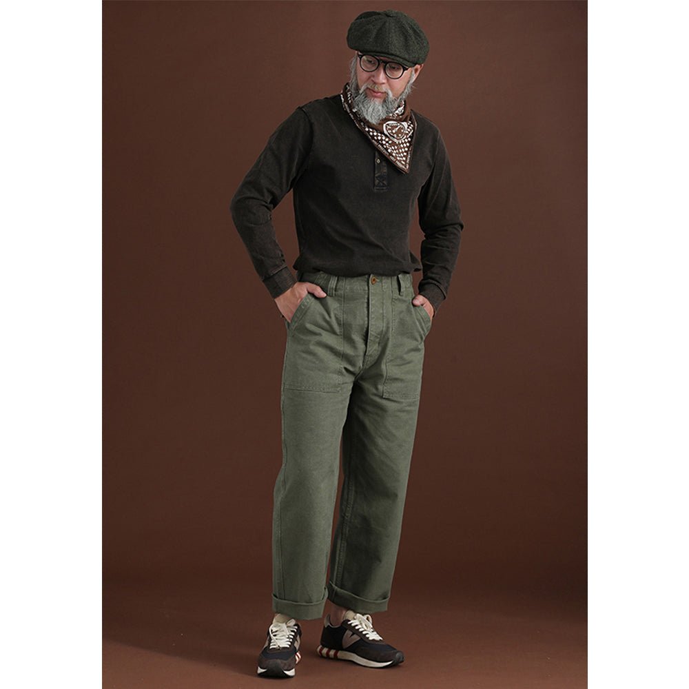 【LIMITED EDITION · OKAYAMA VERSION】RARE REMASTERED 1970'S FRENCH AIR FORCE TR-23 MILITARY PANTS (OM0021) - Nttitudoo MFG