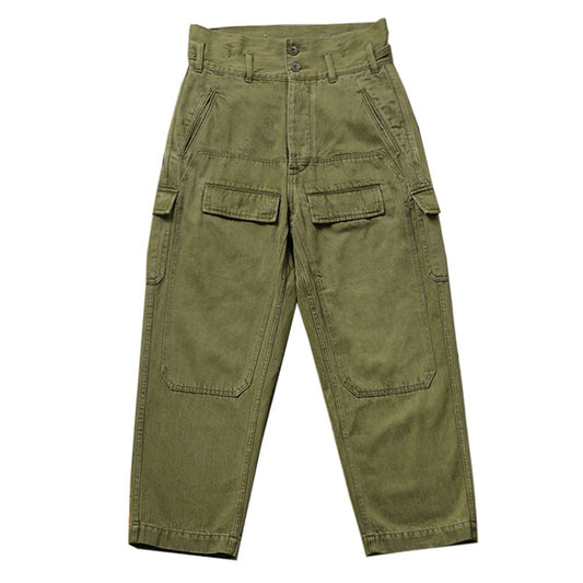 【LIMITED EDITION · OKAYAMA VERSION】REMASTERED 1950'S CZECH ARMY M85 HIGH WAIST MILITARY PANTS(OM0019) - Nttitudoo MFG