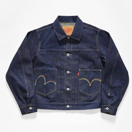 【LIMITED EDITION】JAPANESE RETRO AIZOME DYEING DENIM JACKET(VM0001) - Nttitudoo MFG