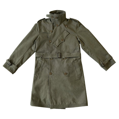 【LIMITED EDITION】RARE REMASTERED 1940'S WW II BRITISH MILITARY TRENCH COAT (#OM0002) - Nttitudoo MFG