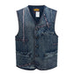 【LIMITED EDITION】RARE REMASTERED 1970‘S JAPANESE SASHIKO RANCH VEST (OM0007) - Nttitudoo MFG