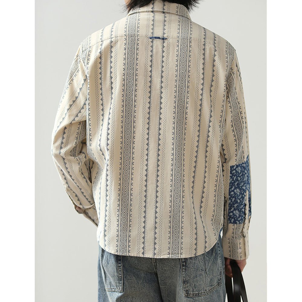 【LIMITED EDITION】RETRO BANDANA PATCHWORK PAISLEY SHIRT (ZF0049) - Nttitudoo MFG