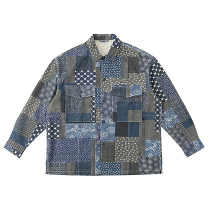 【LIMITED EDITION】RETRO BORO PATCHWORK SHIRT (KR0013) - Nttitudoo MFG