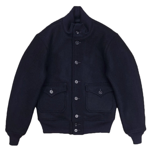 【LIMITED EDITION】RETRO PURE MELTON MOWBRAY WOOL A-1/b AVIATOR JACKET (HF0003) - Nttitudoo MFG