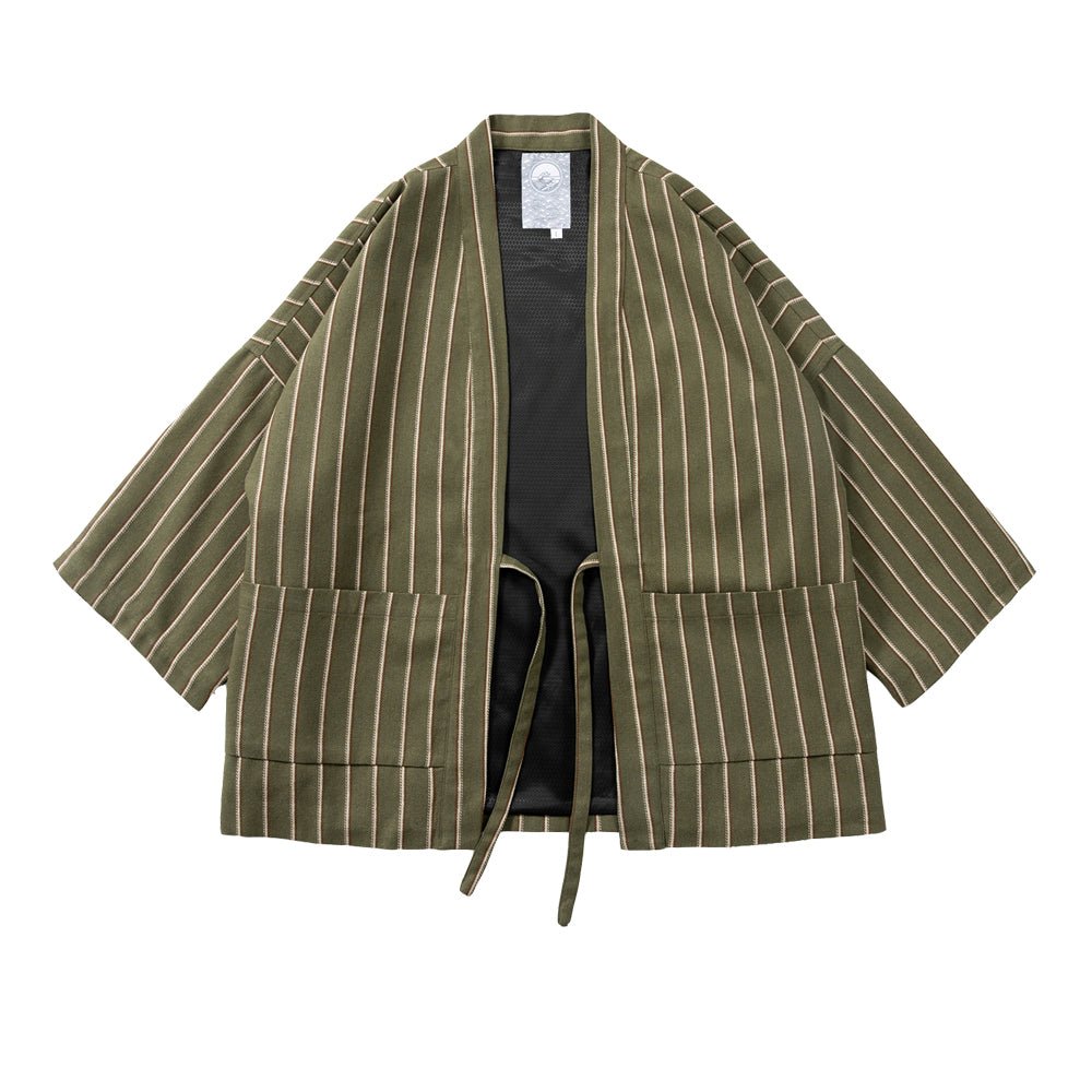 STRIPE YARN-DYE STREET KIMONO JACKET(ST0007) - Nttitudoo MFG